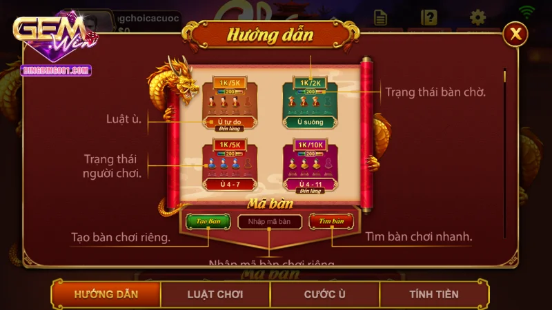 Cách chơi cơ bản của game bài chắn tại Gemwin rất dễ tiếp cận