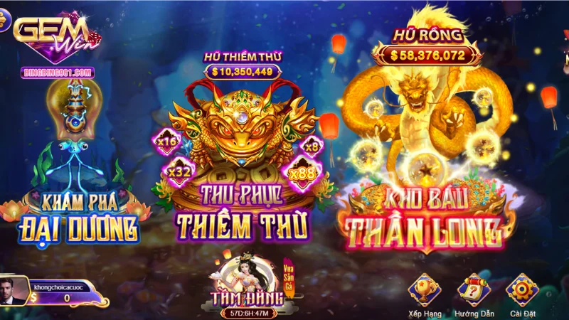 Bắn Cá H5: Trải Nghiệm hấp dẫn, bùng nổ Jackpot khủng 1 Khám phá từ A-Z luật và quy tắc chơi bắn cá H5 gemwin