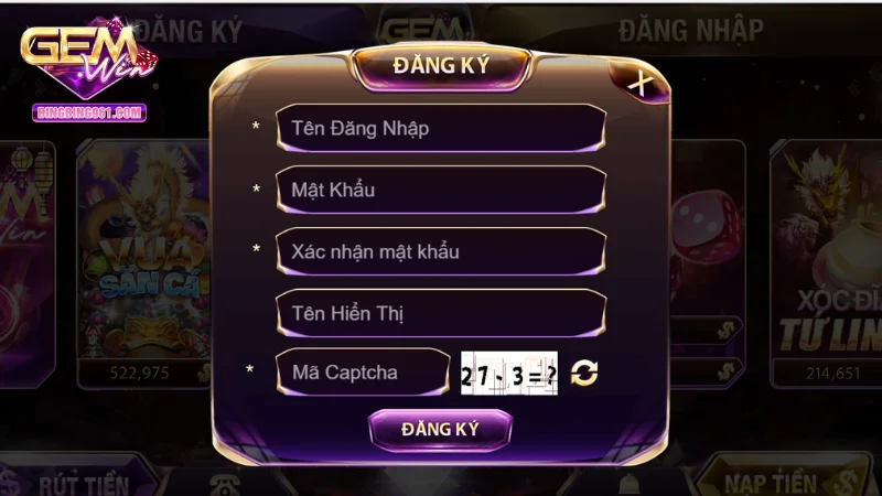Đăng ký Gemwin - Cách tạo tài khoản nhanh chóng, an toàn 2 Đăng ký Gemwin để nhận ưu đãi và trải nghiệm chơi game tốt